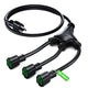 Maximm Extension Cord Splitter 12/3 AWG 1 to 3 Outlet, Indoor Outdoor Rated, Heavy Duty Power Cords with Multiple outlets, 12 Gauge Wire Grounded