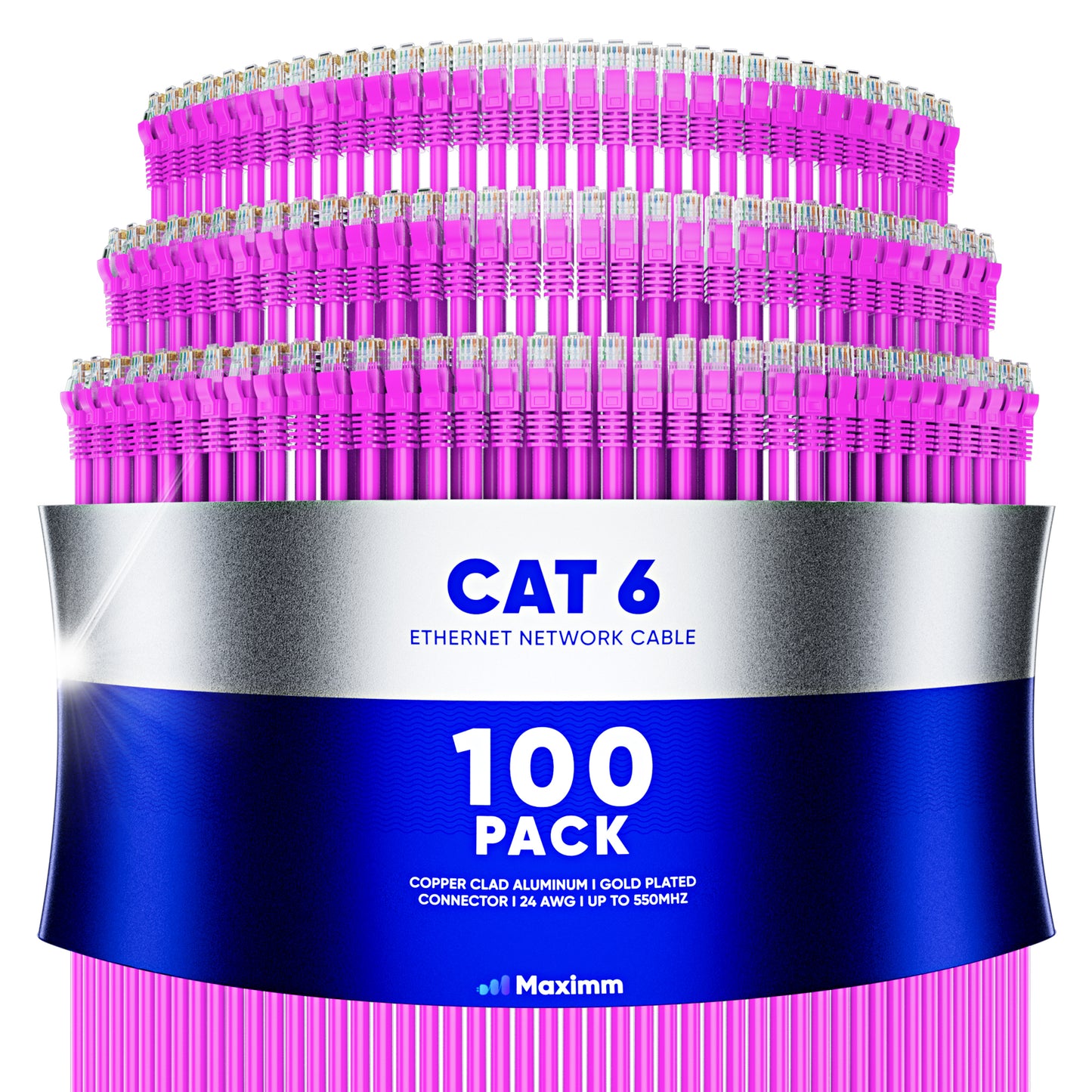 100-Pack - Cat 6 Ethernet Cable CCA