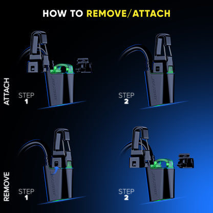 1-Outlet Rotating Flat Plug Extension Cord with Hook, Lighted End