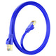 Maximm Cable Cat7 Flat Ethernet Cable, 10 Gbps, 600 MHz, Shielded RJ45 Gold Connectors Ultra-Thin Flexible Design for Home & Office Networking