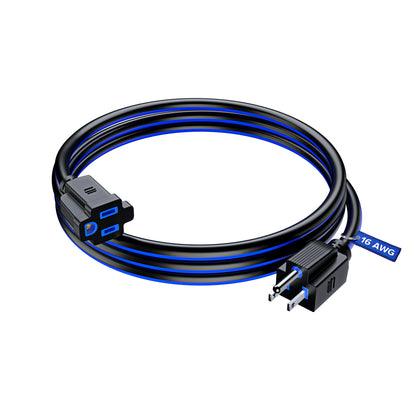 1-Outlet Extension Cord, 16 Gauge - Multicolor