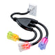 2 in 1 Outlet Power SJTW Extension Cord Splitter with Lock Feature 1.5 Feet, 16 Gauge (Power Cord Splitter/Outlet Saver)