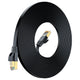 Maximm Cable Cat7 Flat Ethernet Cable, 10 Gbps, 600 MHz, Shielded RJ45 Gold Connectors Ultra-Thin Flexible Design for Home & Office Networking