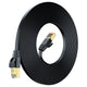 Maximm Cable Cat7 Flat Ethernet Cable, 10 Gbps, 600 MHz, Shielded RJ45 Gold Connectors Ultra-Thin Flexible Design for Home & Office Networking