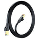 Maximm Cable Cat7 Flat Ethernet Cable, 10 Gbps, 600 MHz, Shielded RJ45 Gold Connectors Ultra-Thin Flexible Design for Home & Office Networking