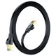 Maximm Cable Cat7 Flat Ethernet Cable, 10 Gbps, 600 MHz, Shielded RJ45 Gold Connectors Ultra-Thin Flexible Design for Home & Office Networking