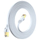 Maximm Cable Cat7 Flat Ethernet Cable, 10 Gbps, 600 MHz, Shielded RJ45 Gold Connectors Ultra-Thin Flexible Design for Home & Office Networking
