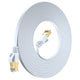 Maximm Cable Cat7 Flat Ethernet Cable, 10 Gbps, 600 MHz, Shielded RJ45 Gold Connectors Ultra-Thin Flexible Design for Home & Office Networking