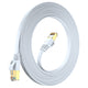 Maximm Cable Cat7 Flat Ethernet Cable, 10 Gbps, 600 MHz, Shielded RJ45 Gold Connectors Ultra-Thin Flexible Design for Home & Office Networking