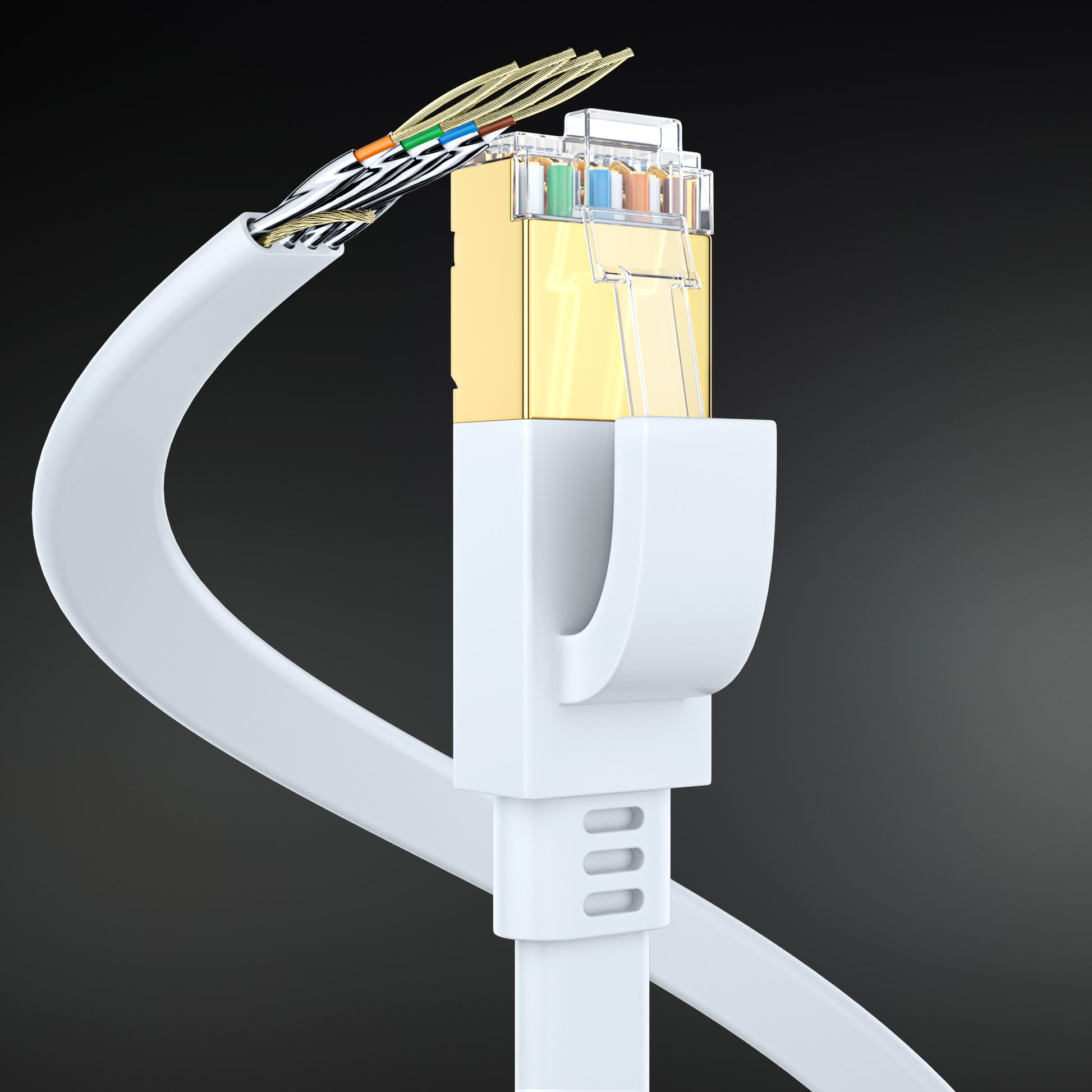 Cat8 Flat Ethernet Cable