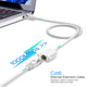 Maximm Cat6 Ethernet Extension Cable Male-to-Female Connector with Screws