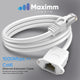 Maximm Cat6 Ethernet Extension Cable Male-to-Female Connector with Screws