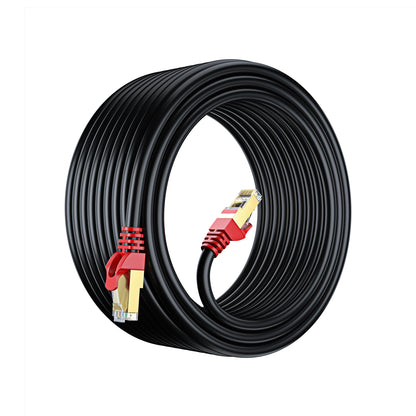 Maximm Cat7 Outdoor & Indoor Ethernet Cable Heavy Duty Waterproof, Direct Burial, In-Ground, POE, Network, Internet