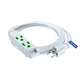 Extension Cord with 3 Outlets and Built-in Loop, Flat Extension Cord ETL Listed