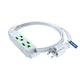 Extension Cord with 3 Outlets and Built-in Loop, Flat Extension Cord ETL Listed