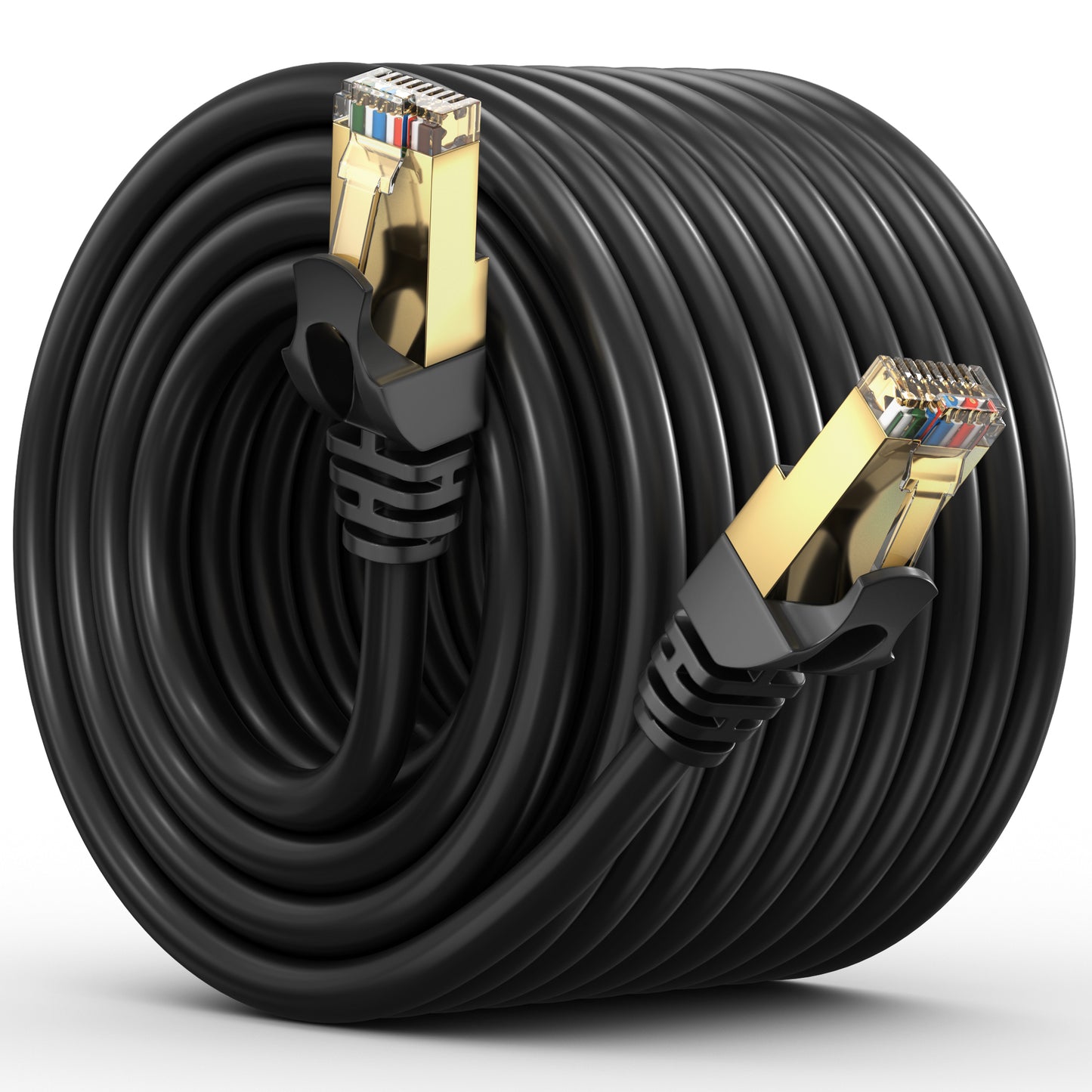 Cat 7 Ethernet Cable High-Speed Cat7 Internet & Network LAN Patch Cables, RJ45 Connectors