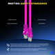 Pink / 0.6 FT, Pink / 1 FT, Pink / 1.5 FT, Pink / 3 FT, Pink / 6 FT, Pink / 10 FT, Pink / 15 FT, Pink / 50 FT