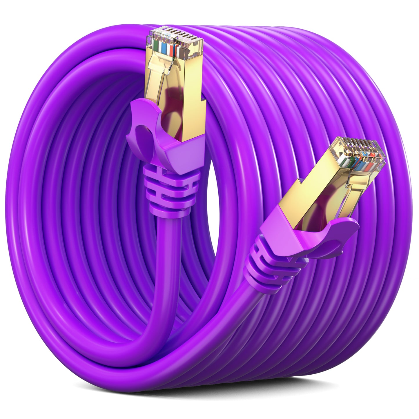 Cat 7 Ethernet Cable High-Speed Cat7 Internet & Network LAN Patch Cables, RJ45 Connectors