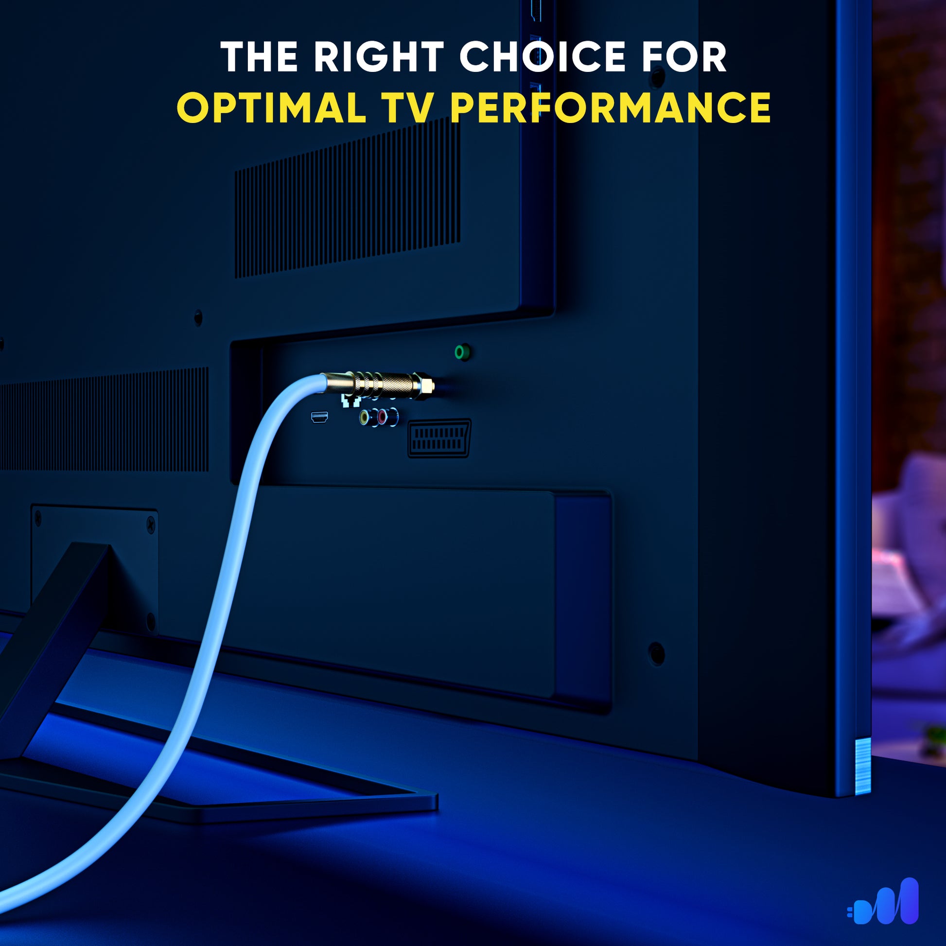 Coaxial Cable Quadshield Straight to Straight End 50 Pack