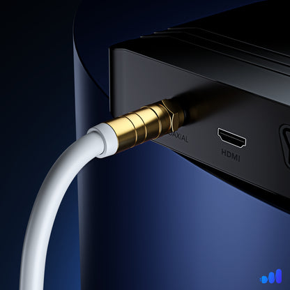 RG6 COAXIAL Cable - Quad Shielded Non-Oxygen Copper Cable Wire for TV, Internet & More - Flexible Coax Cable Cord