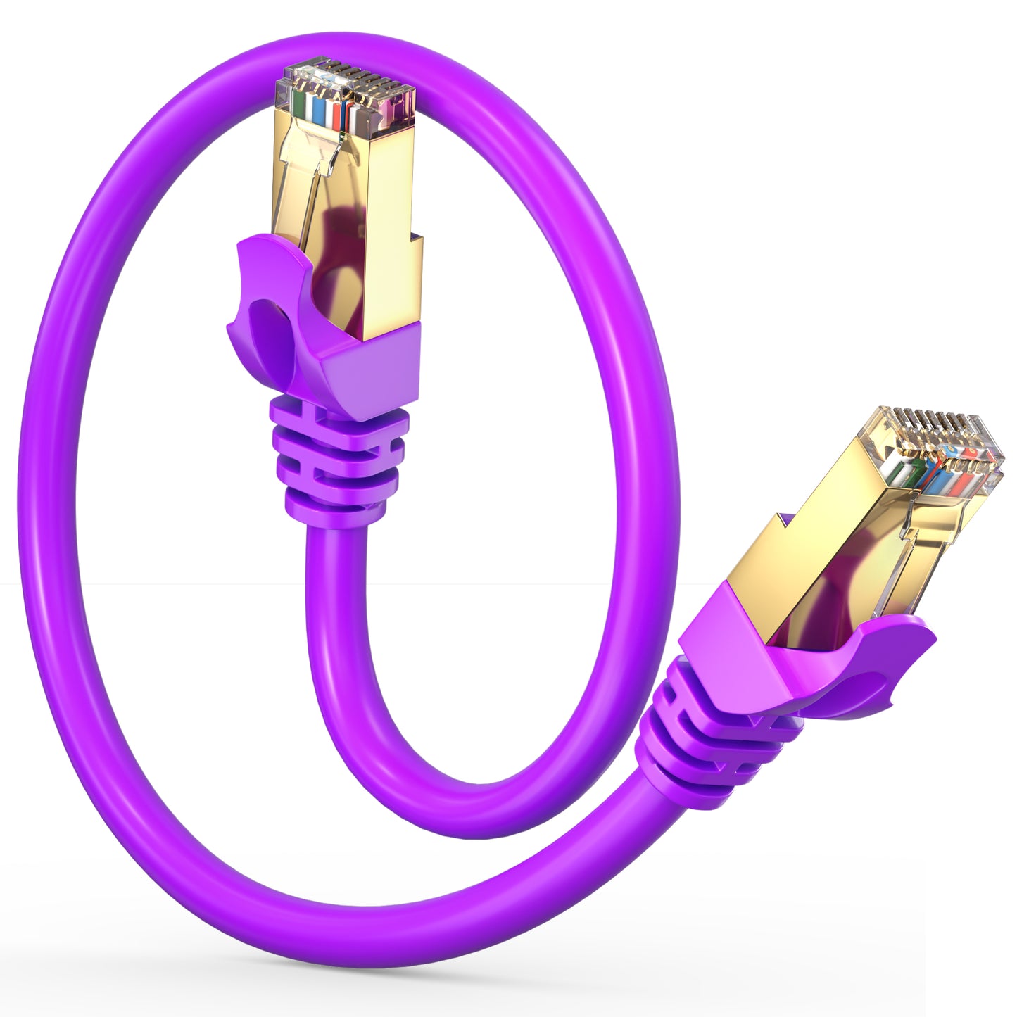 Cat 7 Ethernet Cable High-Speed Cat7 Internet & Network LAN Patch Cables, RJ45 Connectors