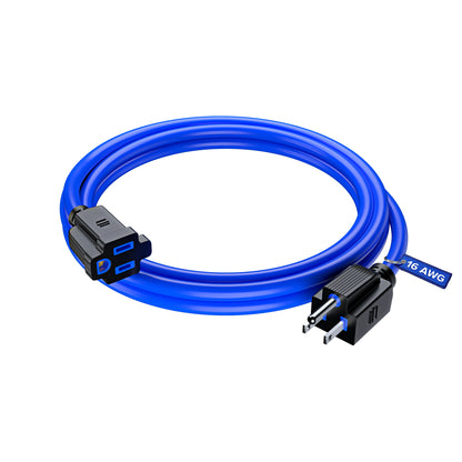 Extension Cord Power Cords Indoor 16 Gauge Wire Heavy Duty ETL Listed