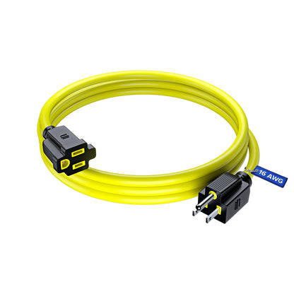 Extension Cord Power Cords Indoor 16 Gauge Wire Heavy Duty ETL Listed