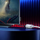 Maximm Flat Plug Extension Cord with Slim Space-Saving Angled Plug Design, Low Profile Extension Cord 14AWG