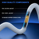 Maximm Flat Plug Extension Cord with Slim Space-Saving Angled Plug Design, Low Profile Extension Cord 14AWG