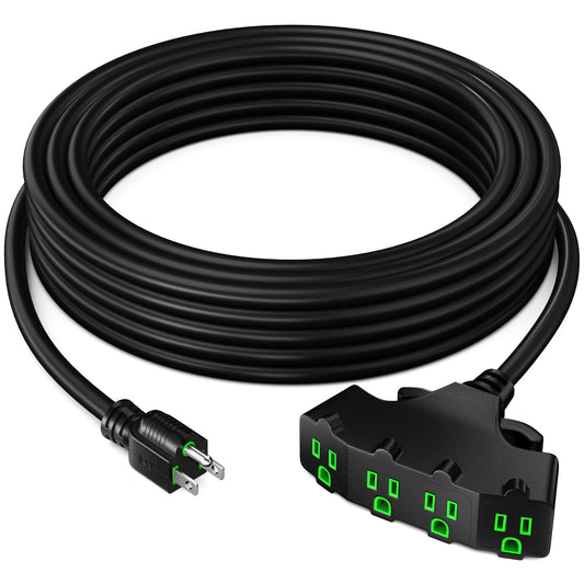 Heavy-Duty 4-Outlet Extension Cord, 12/3 Gauge – 15 FT
