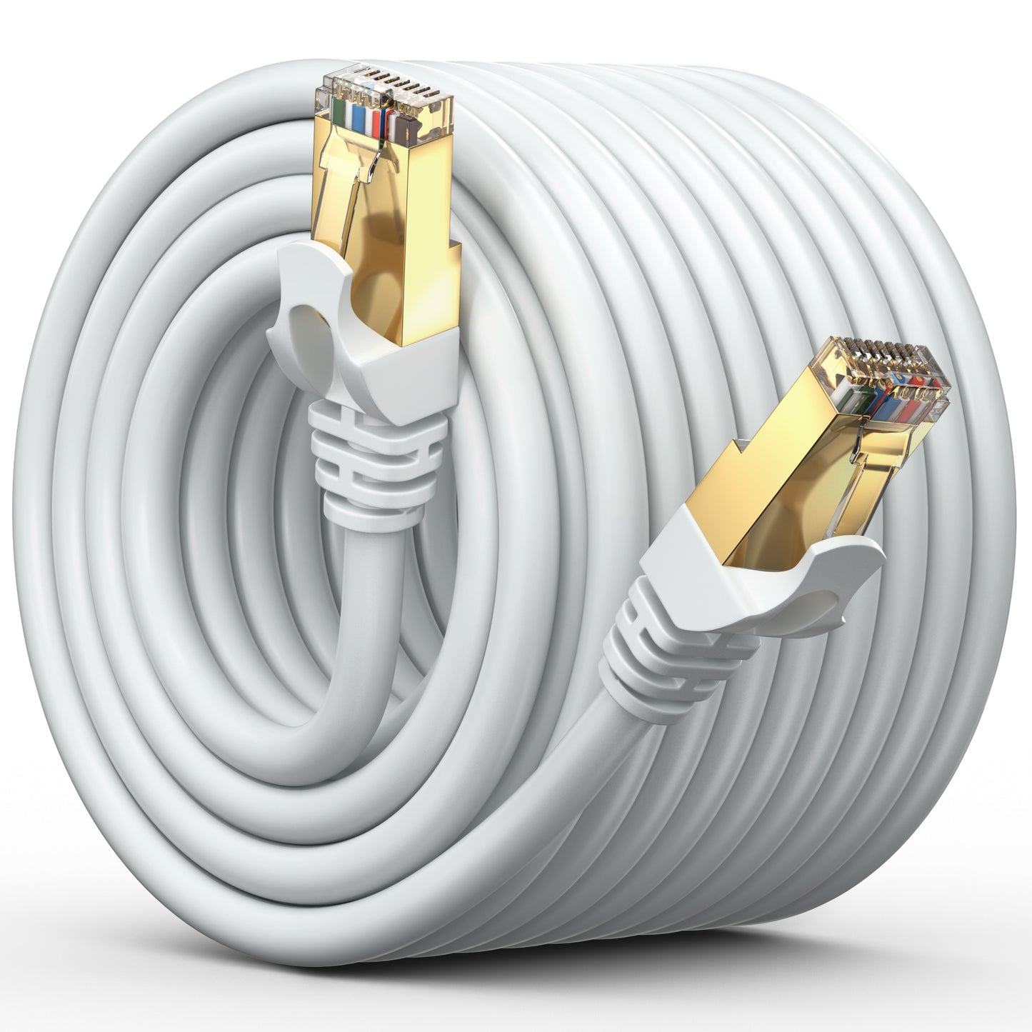 Cat 7 Ethernet Cable High-Speed Cat7 Internet & Network LAN Patch Cables, RJ45 Connectors