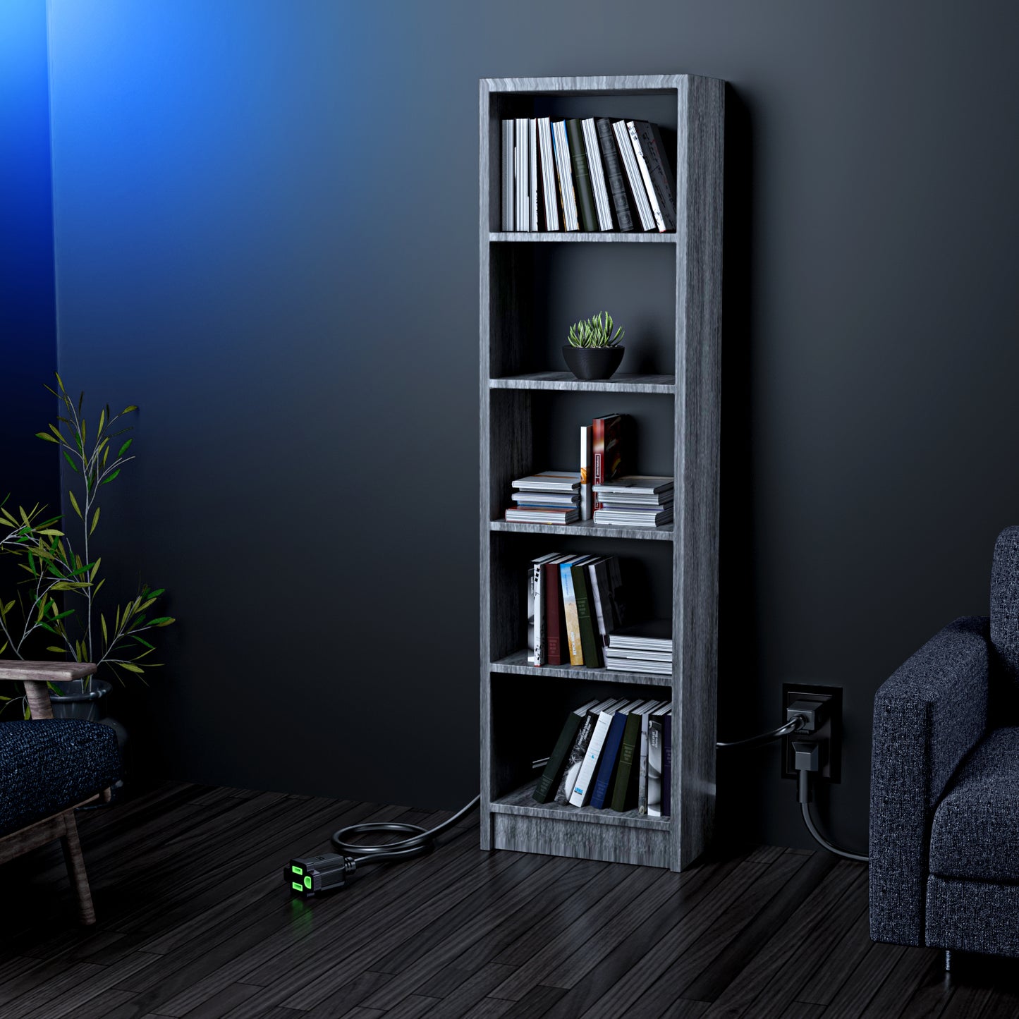 Heavy Duty 1-Outlet Extension Cord 10 and 12 Gauge - Black
