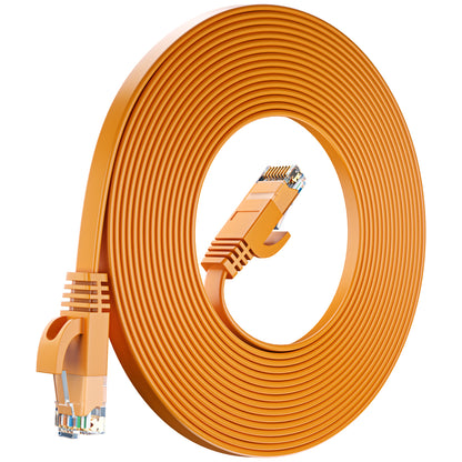 Cat 6 Ethernet Cable Flat, Space-Saving Design High-Speed Internet & Network Cable, RJ45 Connectors