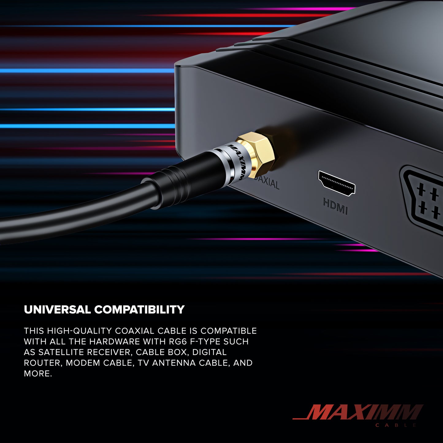 Black / 3 FT, Black / 10 FT, Black / 12 FT, Black / 15 FT, Black / 25 FT, Black / 30 FT, Black / 50 FT, Black / 100 FT