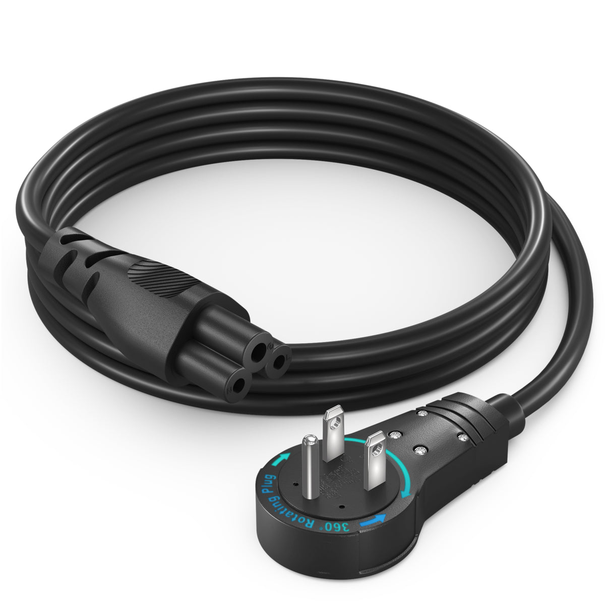 3-Prong Laptop Power Cord IEC C5