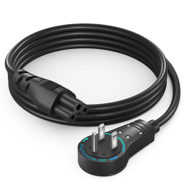 3-Prong Laptop Power Cord IEC C5