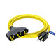 Extension Cord with 3 Outlets, 14 Gauge Indoor/Outdoor
