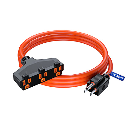 14AWG 3-Outlet Indoor/Outdoor Extension Cord