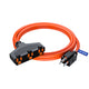 Extension Cord with 3 Outlets, 14 Gauge Indoor/Outdoor