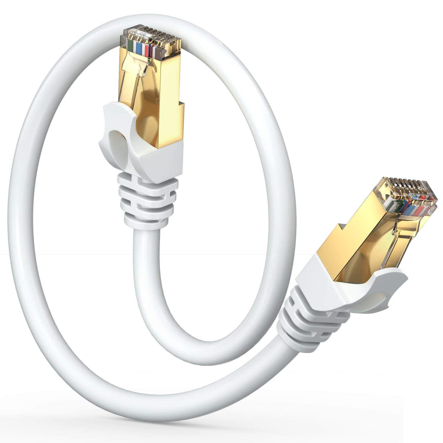 Cat 7 Ethernet Cable High-Speed Cat7 Internet & Network LAN Patch Cables, RJ45 Connectors