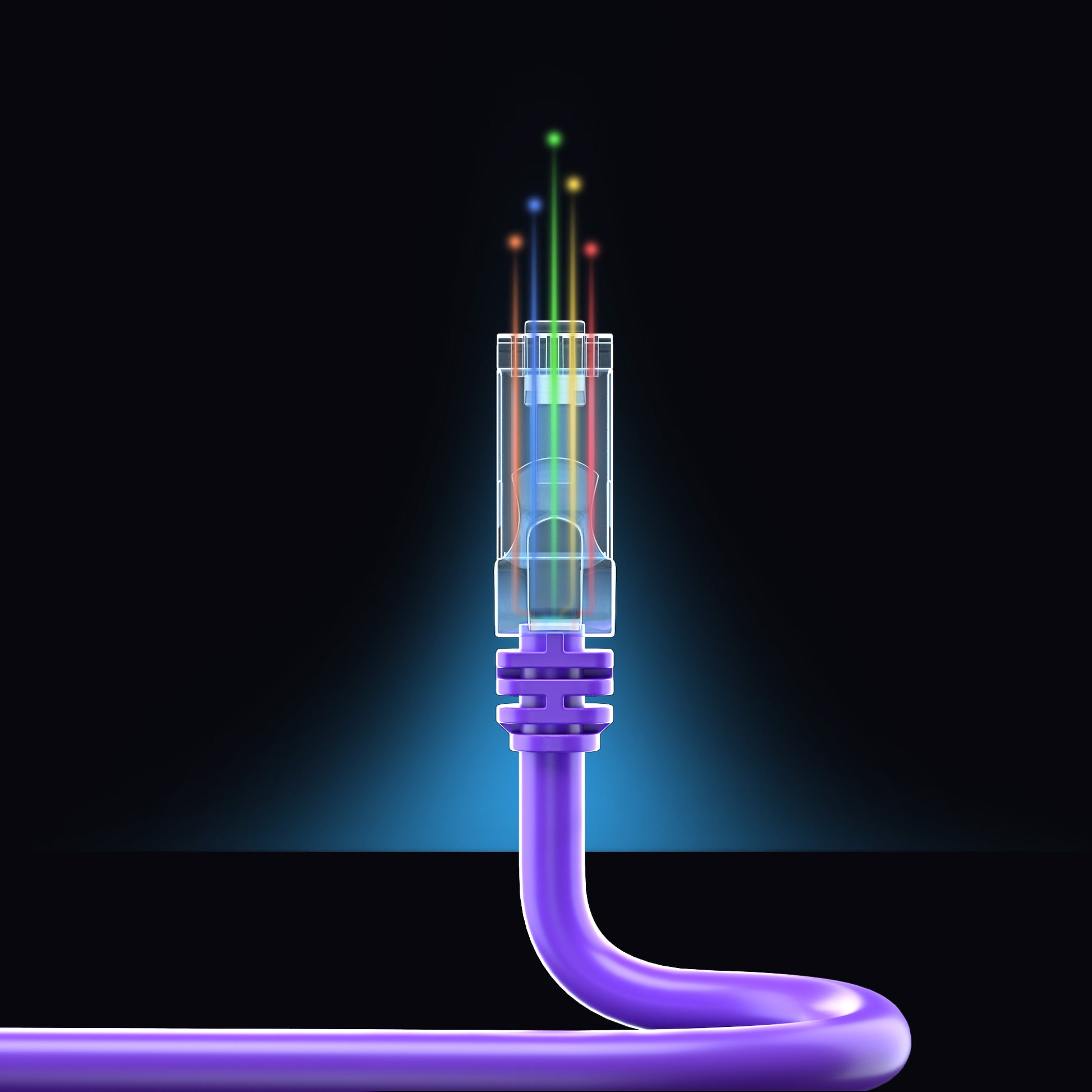 Purple / 1 FT, Purple / 1.5 FT, Purple / 6 FT, Purple / 10 FT, Purple / 20 FT, Purple / 25 FT, Purple / 50 FT, Purple / 100 FT