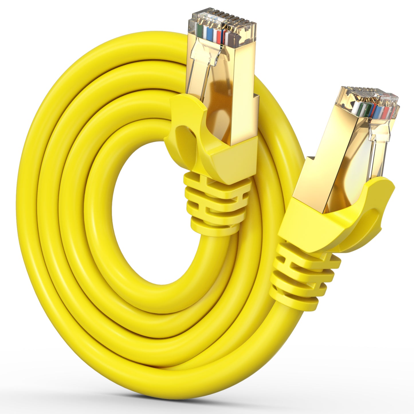 Cat 7 Ethernet Cable High-Speed Cat7 Internet & Network LAN Patch Cables, RJ45 Connectors