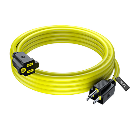 Extension Cord Power Cords Indoor 16 Gauge Wire Heavy Duty ETL Listed