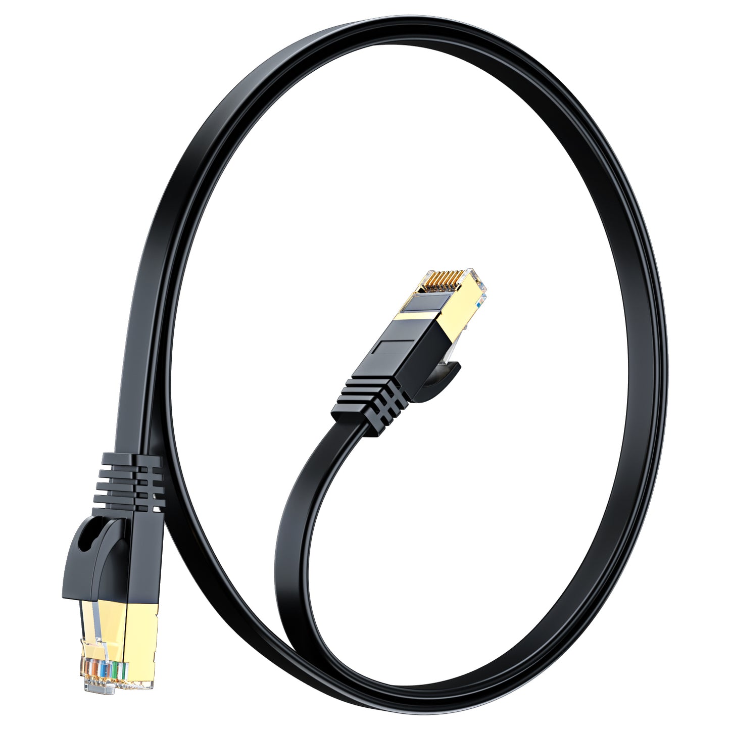 Maximm Cat7 Flat Ethernet Cable Short Internet Cable