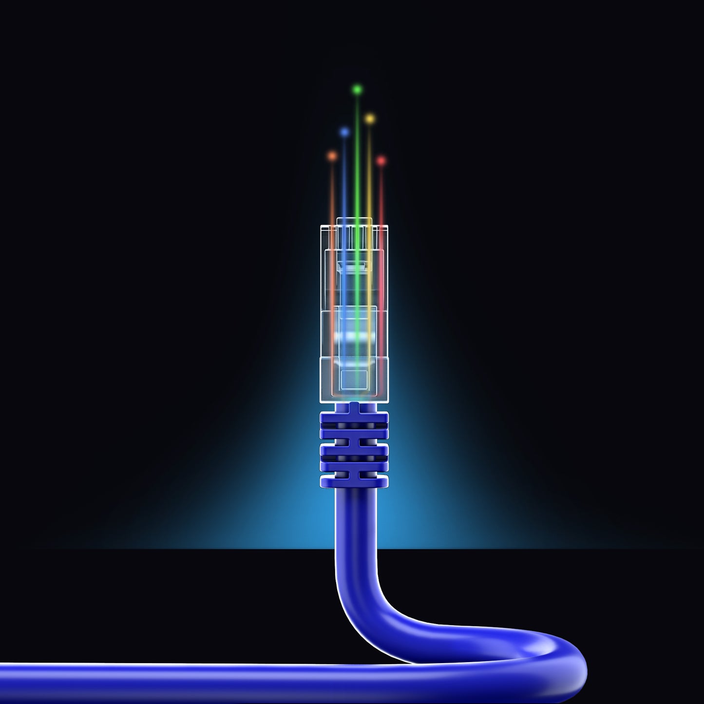 Blue / 0.9 FT, Blue / 1 FT, Blue / 3 FT, Blue / 6 FT, Blue / 10 FT, Blue / 15 FT, Blue / 25 FT, Blue / 50 FT, Blue / 100 FT, Blue / 250 FT