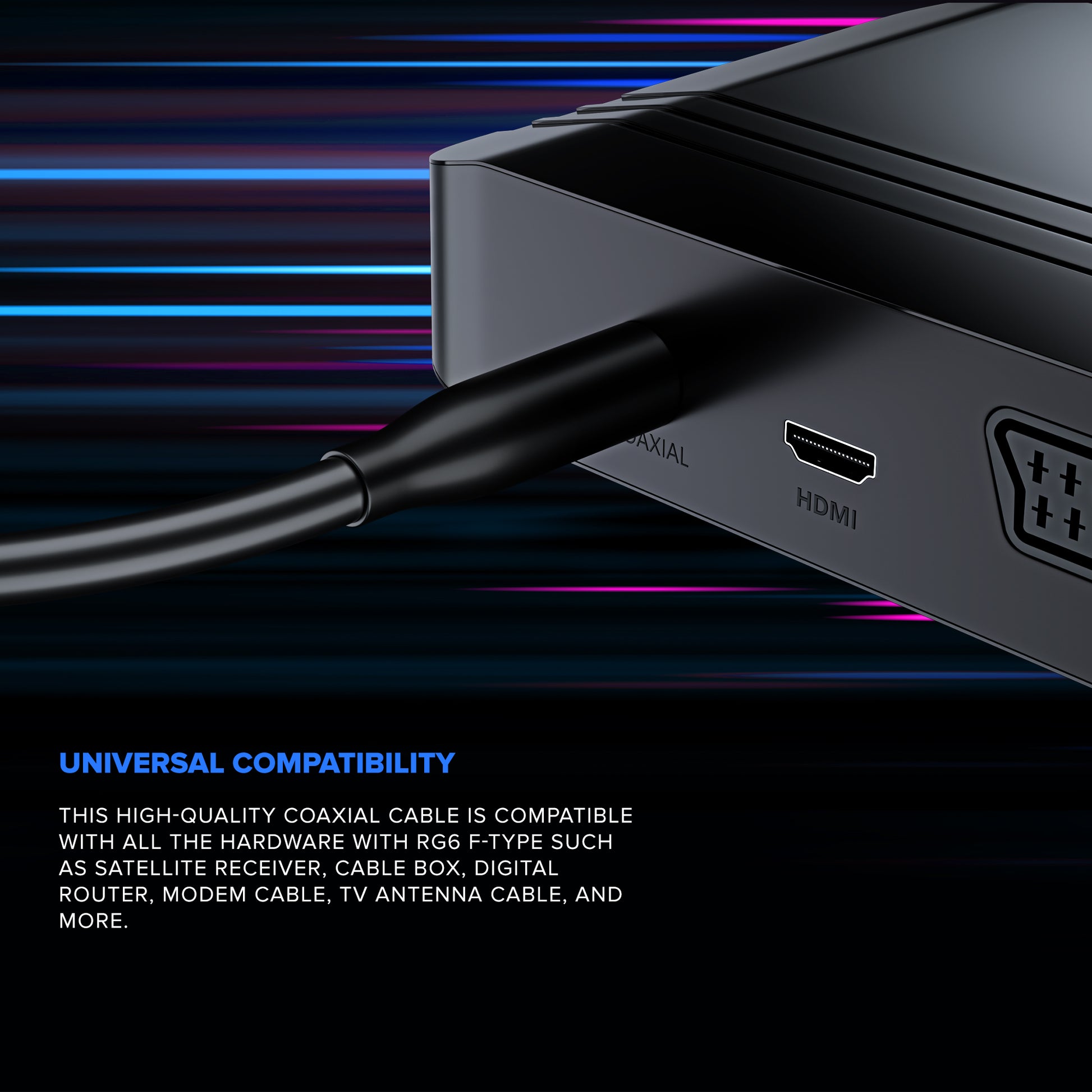 Coaxial Cable Outdoor 50 Pack