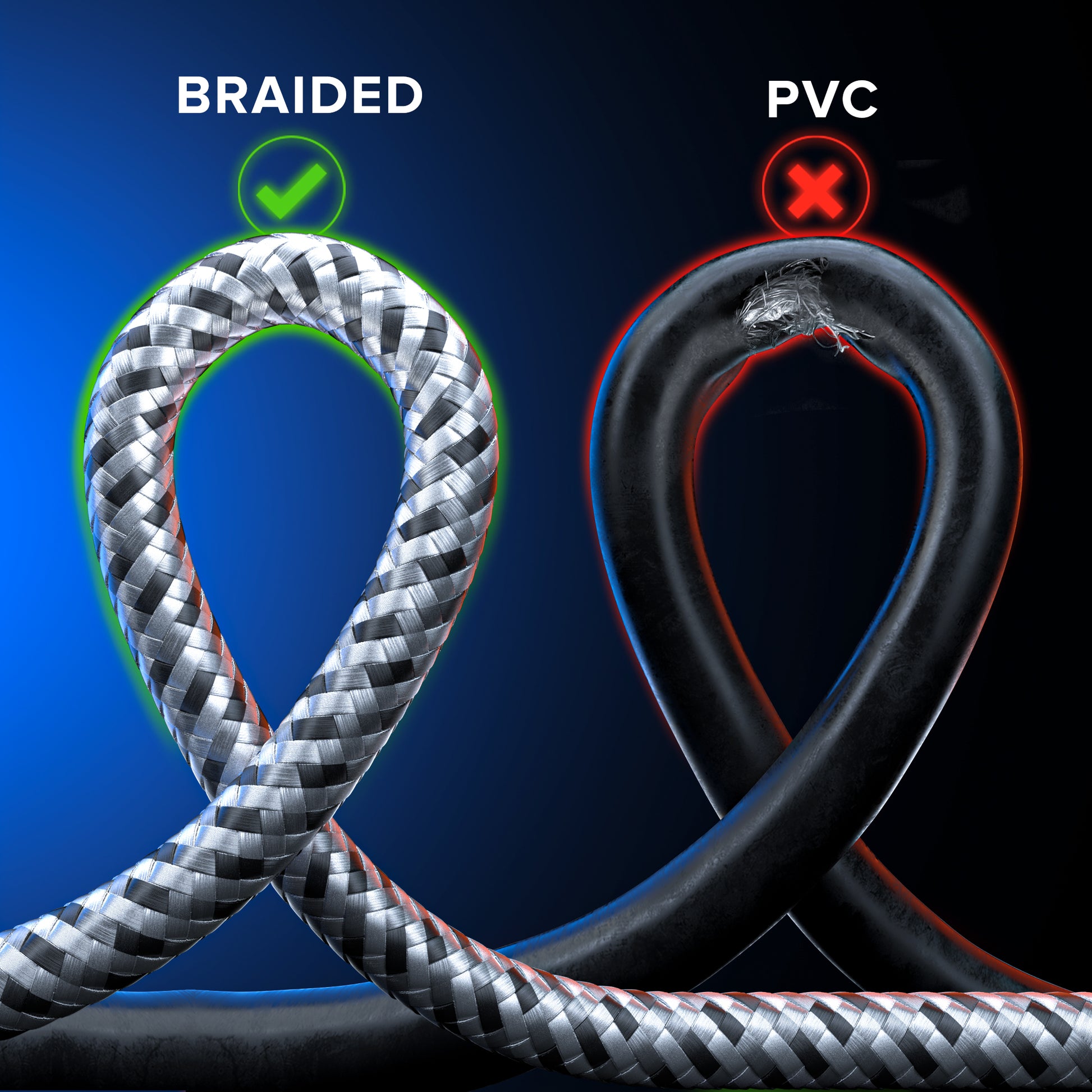 Coaxial Cable Braided 50 Pack