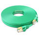 Maximm Cable Cat7 Flat Ethernet Cable, 10 Gbps, 600 MHz, Shielded RJ45 Gold Connectors Ultra-Thin Flexible Design for Home & Office Networking