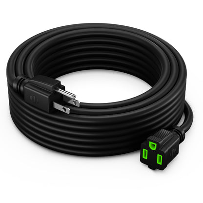 Extension Cord Power Cords Indoor 16 Gauge Wire Heavy Duty ETL Listed