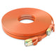 Maximm Cable Cat7 Flat Ethernet Cable, 10 Gbps, 600 MHz, Shielded RJ45 Gold Connectors Ultra-Thin Flexible Design for Home & Office Networking